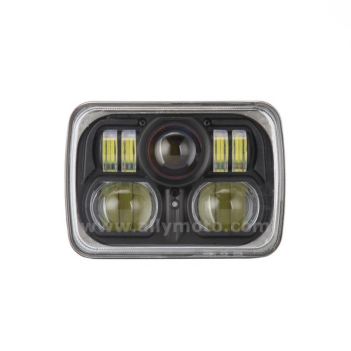 154 High Low Beam 5 Inch X7 Inch Led Headlight Truck 7 Inch Wrangler Led Headlamp 4X4 88W 7 Inch Square Led Headlight